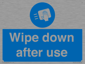 Wipe down after use